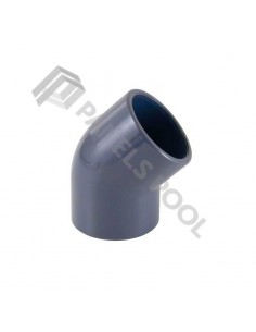 Codo tubo PVC 45º 63mm